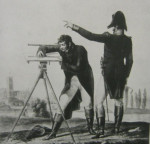 Tekening landmeter rond 1800
